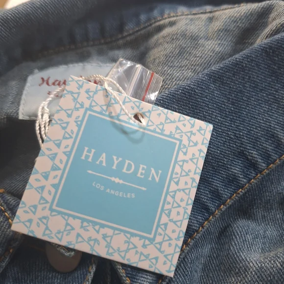 Denim Ruffle Kids Jacket - Picture 4 of 7